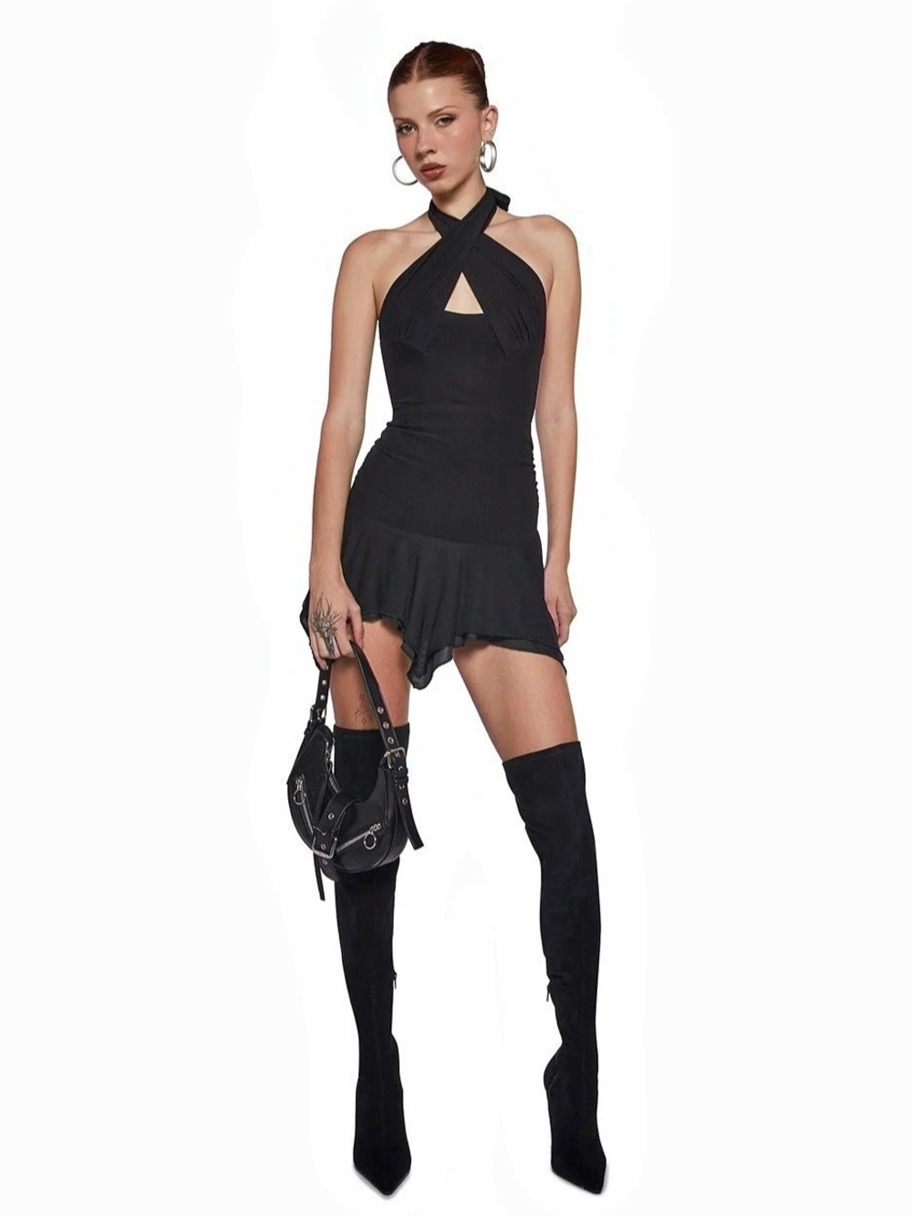 PORTIA HALTER DRESS